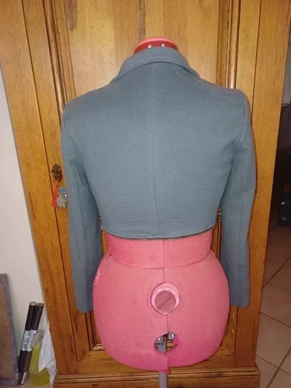 Lange grijze jas die kan worden omgevormd tot een nieuwe blazer – photo 10